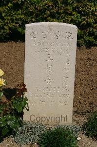 Tincourt New British Cemetery - Wang Heng Shan, 